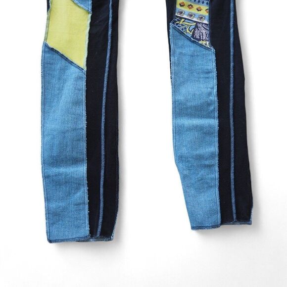 Styles Ever After Unique Handcrafted Patchwork Jeans "Boho" Women's XXS 0-4 - Picture 11 of 11